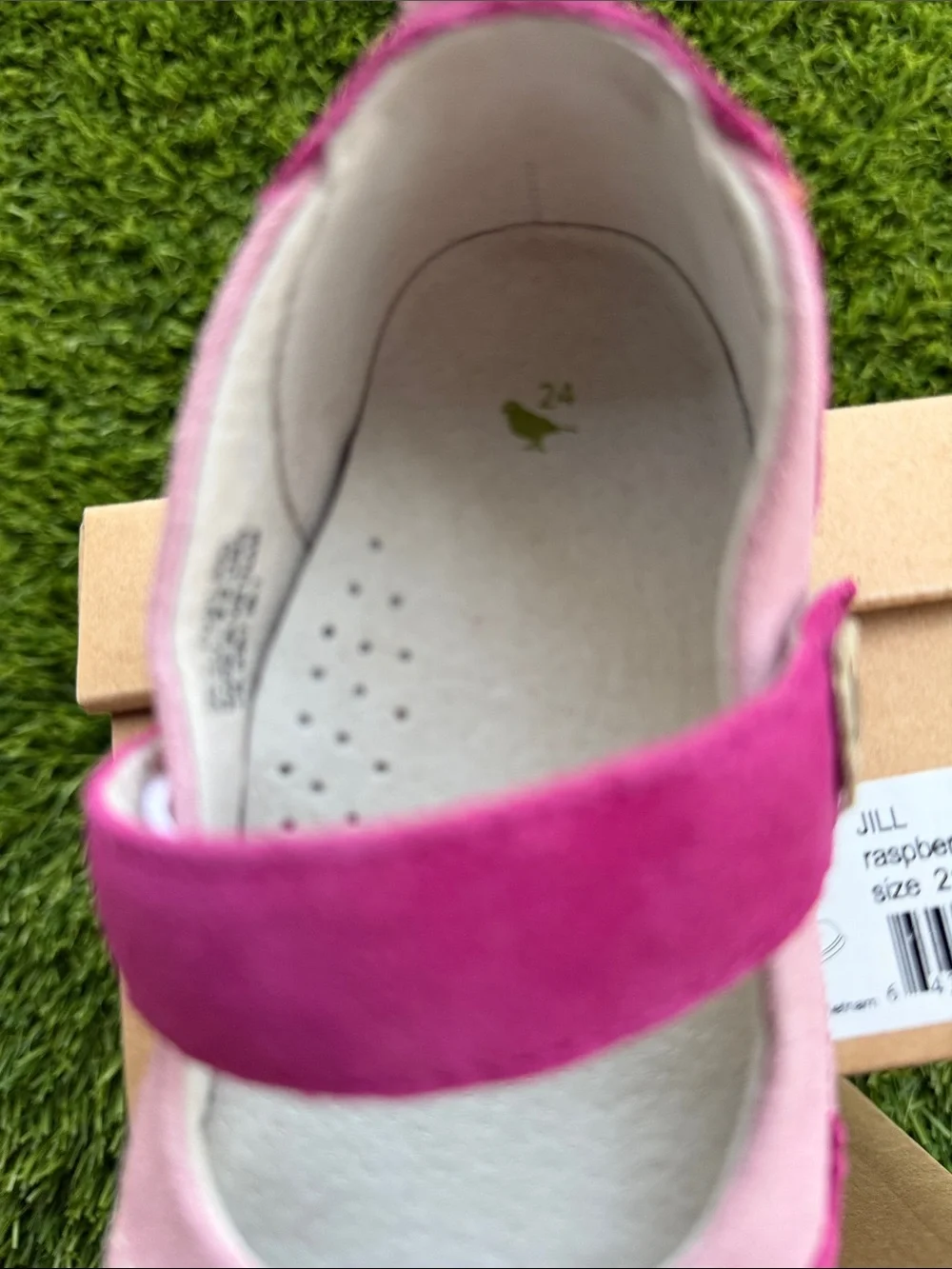 Girls Two-Tone Pink Suede Mary Jane Shoes